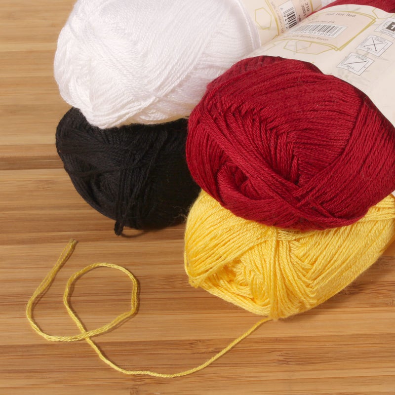 BambooMN JubileeYarn Baby Soft Bamboo Cotton Yarn - 50g/Skein - Shades of Contrast - 4 Skeins - Image 3
